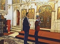 عکس/ بشار اسد و همسرش در کلیسای طرطوس