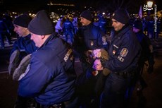 عکس/ تظاهرات ضددولتی درمجارستان