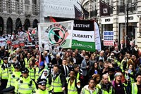 عکس/ تظاهرات صدها انگلیسی در حمایت از فلسطین