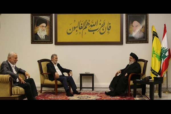 سید حسن نصرالله و دبیرکل جهاد اسلامی دیدار کردند