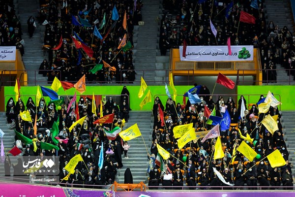 فیلم| اجتماع بزرگ ۱۲ هزار نفری مهر فاطمی در ورزشگاه آزادی