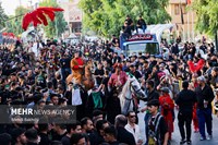کاروان نمادین اسرای کربلا در قم